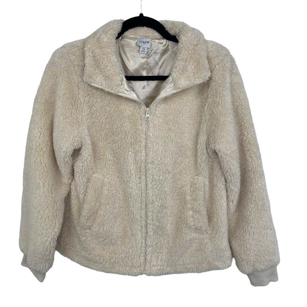 J. Crew Sherpa Jacket Cream XS